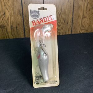 Vintage Bandit Lures 400 Series 4b32 Diamond Splatter Silver Double Treble Hook